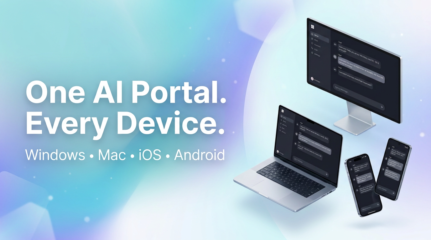 Unify your AI across devices. All in one portal.